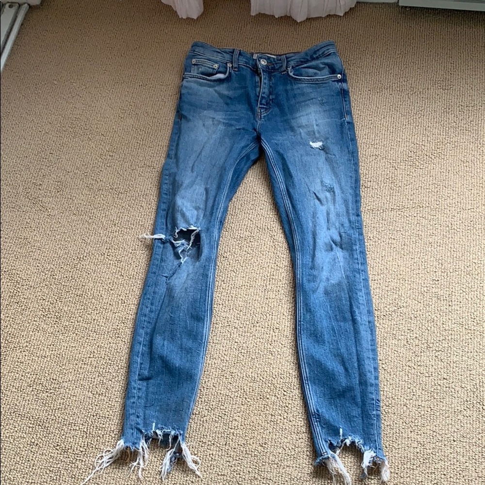 Zara distressed jeans